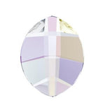 6MM PURE LEAF 2204 FLATBACK - CRYSTAL AB 360 PCS