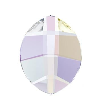 6MM PURE LEAF 2204 FLATBACK - CRYSTAL AB 360 PCS