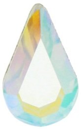 8.4MM TEARDROP 2300 FLATBACK - CRYSTAL AB 360 PCS