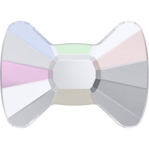 6x4.5MM SWAROVSKI BOWTIE CRYSTAL FLAT BACK CRYSTALS 2858- CRYSTAL AB 240 PCS