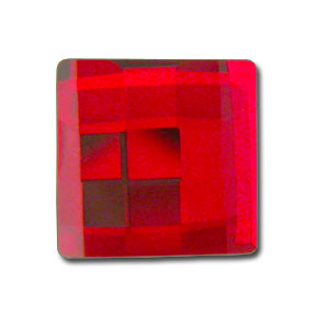 10MM SWAROVSKI CHESSBOARD SQUARE CRYSTAL FLAT BACK CRYSTALS 2493- LIGHT SIAM HF 144 PCS