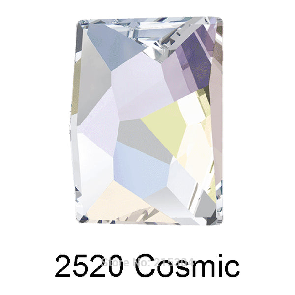 8x6MM SWAROVSKI COSMIC FLAT BACK CRYSTALS 2520- CRYSTAL AB 288 PCS