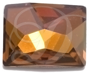 10x8MM SWAROVSKI COSMIC FLAT BACK CRYSTALS 2520- CRYSTAL COPPER HF 144 PCS