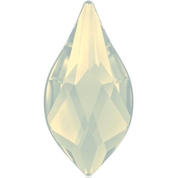 7.5MM SWAROSKI FLAME CRYSTALS 2205 FLATBACK - WHITE OPAL 288 PCS
