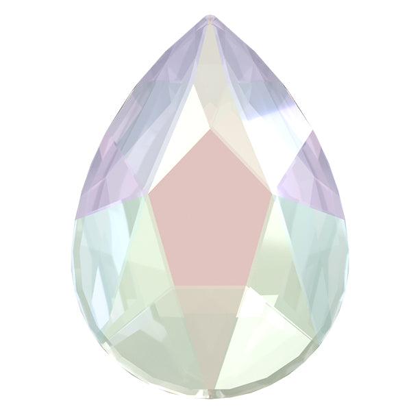 8.5MM PEAR 2303 FLATBACK - CRYSTAL AB 144 PCS