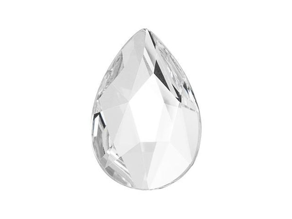 8.5MM PEAR 2303 FLATBACK - CRYSTAL 144 PCS