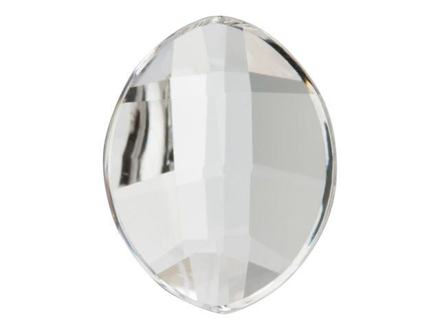 6MM PURE LEAF 2204 FLATBACK - CRYSTAL 360 PCS