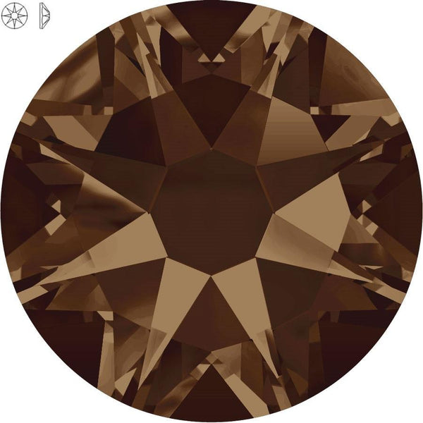 SMOKED TOPAZ SS10 - SWAROVSKI 2058 XILION ROSE 1440 PCS