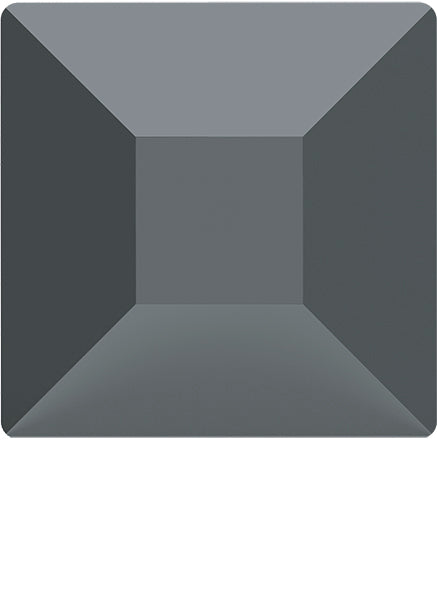4MM SWAROVSKI SQUARE FLAT BACK CRYSTALS 2400 - JET HEMATITE 720 PCS